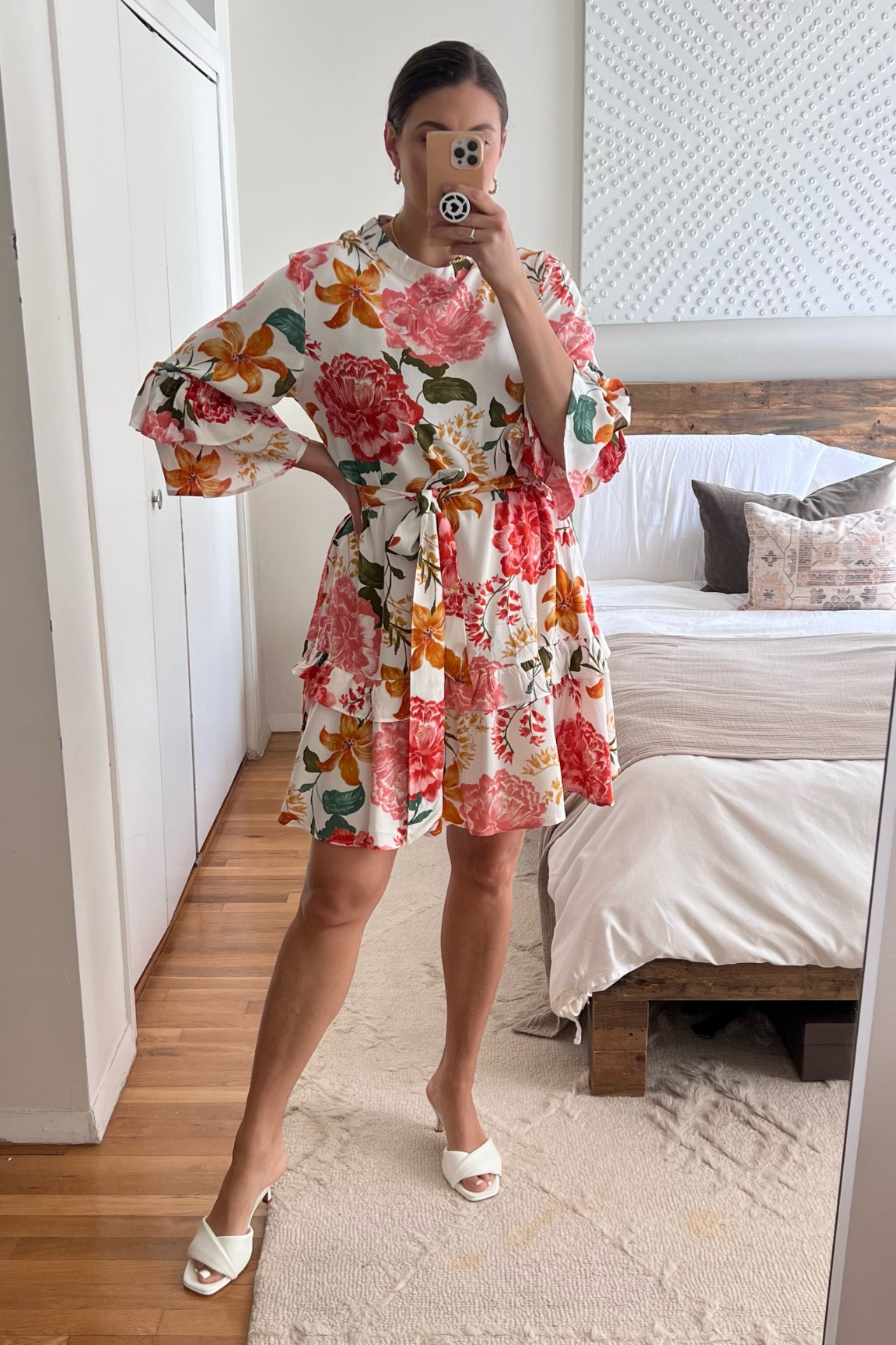 Long sleeve dress with tie waist in floral print perfect as a spring summer dress 

#longsleevedress #tiewaistdress #springdresses #petalandpup 

#LTKunder100 #LTKU #LTKFind