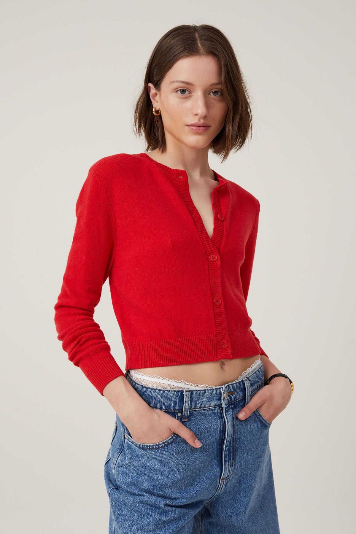 Everfine Crew Neck Cardigan | Cotton On (ANZ)