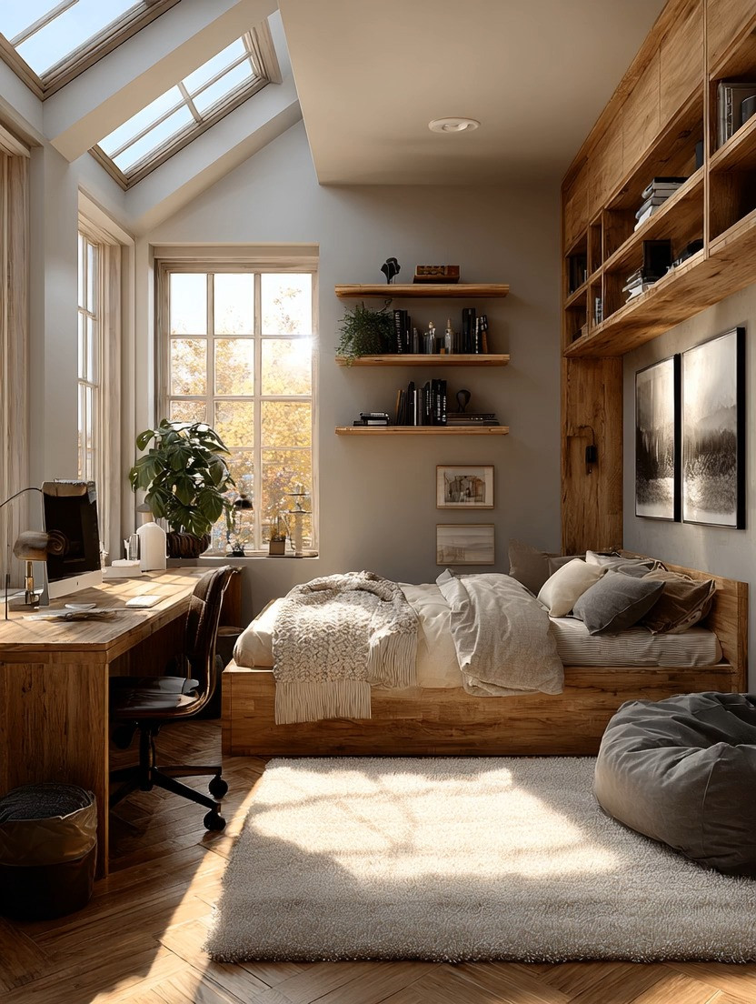 The #1 Requirement of a Teen Room? Flexible Space.

You don’t need a bigger bedroom.
You need smarter layout.

Start with two foundational upgrades:

• An extra-long wooden desk — room for a laptop, monitor, homework, journaling, creative projects, even gaming
• Floating shelves — for books, trophies, art, collectibles, or whatever phase they’re currently in

If space allows, add built-ins or tall open shelving that looks custom without the renovation. The goal is vertical storage + open floor space.

Natural wood is the secret.
It grounds the room and works with any color mood.

At 13, it might be earthy and minimal.
At 15, bold and expressive.
At 18, calm and refined.

The furniture stays.
The personality evolves.

Give them the structure.
Let them design the vibe.

That’s how you create a teen room that grows with them — without moving walls.

#TeenRoomInspo #FunctionalDesign #FlexibleLiving #ModernHome #IntentionalSpaces 

 #LTKHome