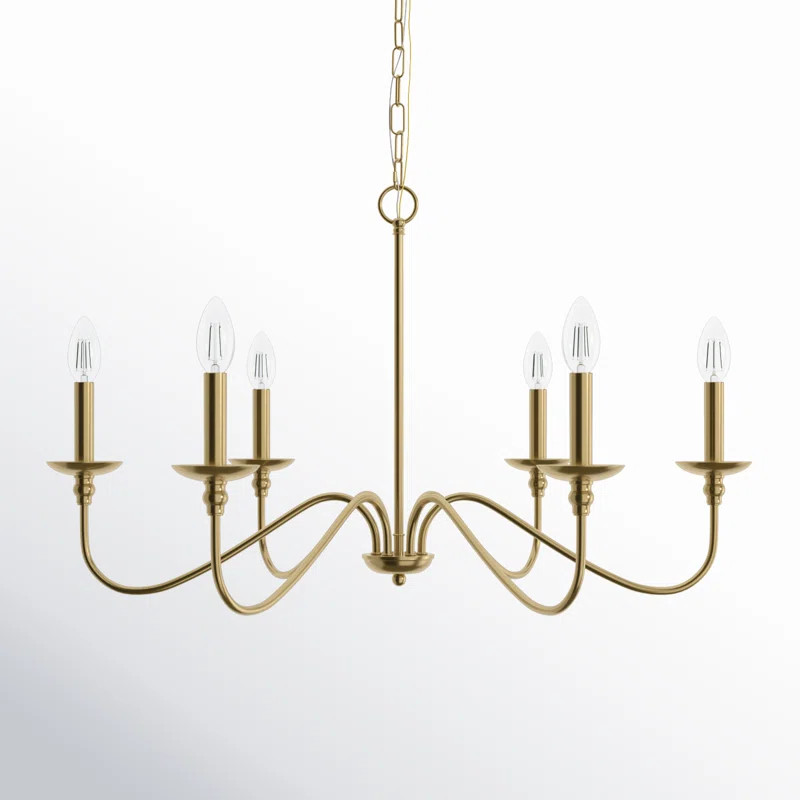 Ableton 6-Light Dimmable Candle Style Chandelier | Wayfair North America