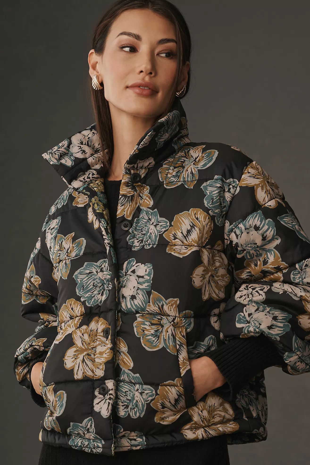 By Anthropologie Printed Puffer Jacket | Anthropologie (US)