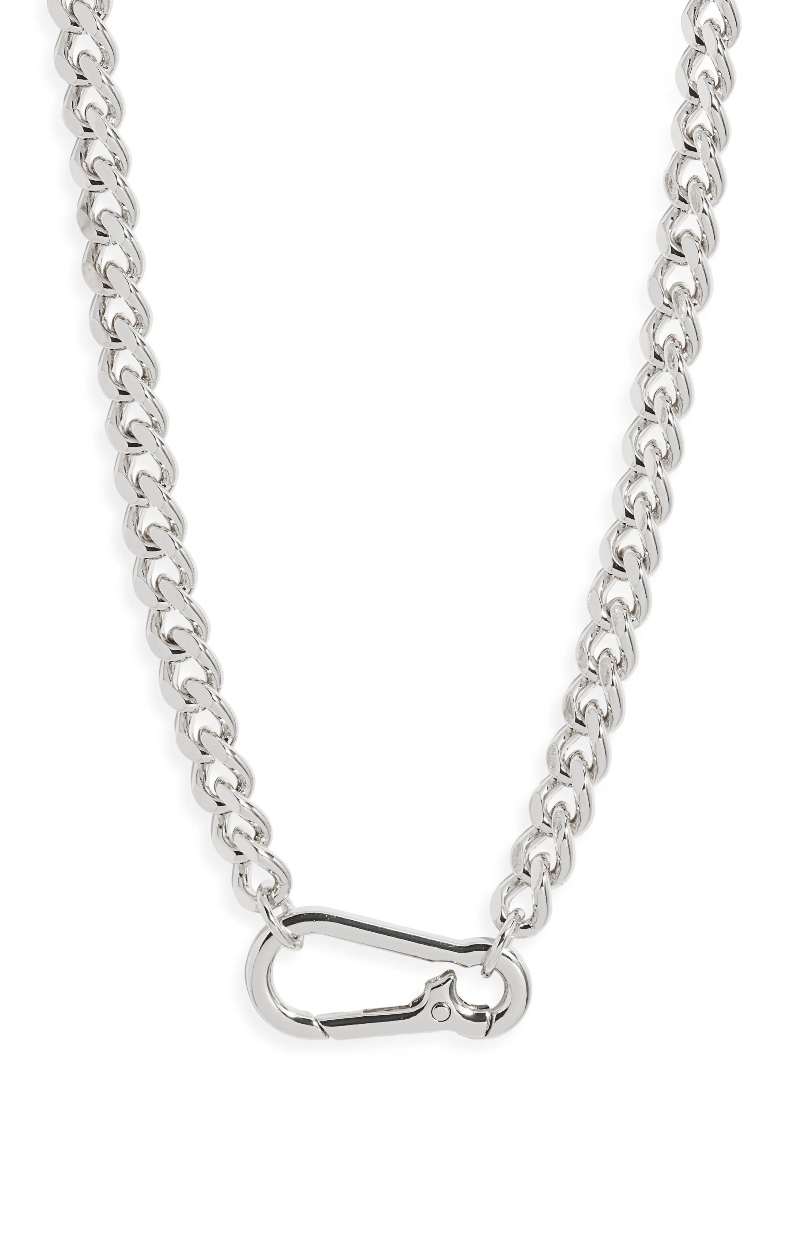 Nordstrom Carabiner Curb Chain Necklace (Women) | Nordstrom | Nordstrom