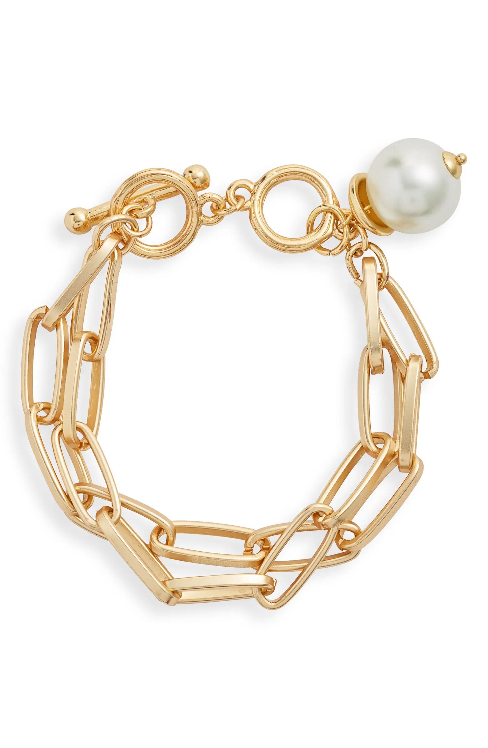 Imitation Pearl Charm Bracelet | Nordstrom