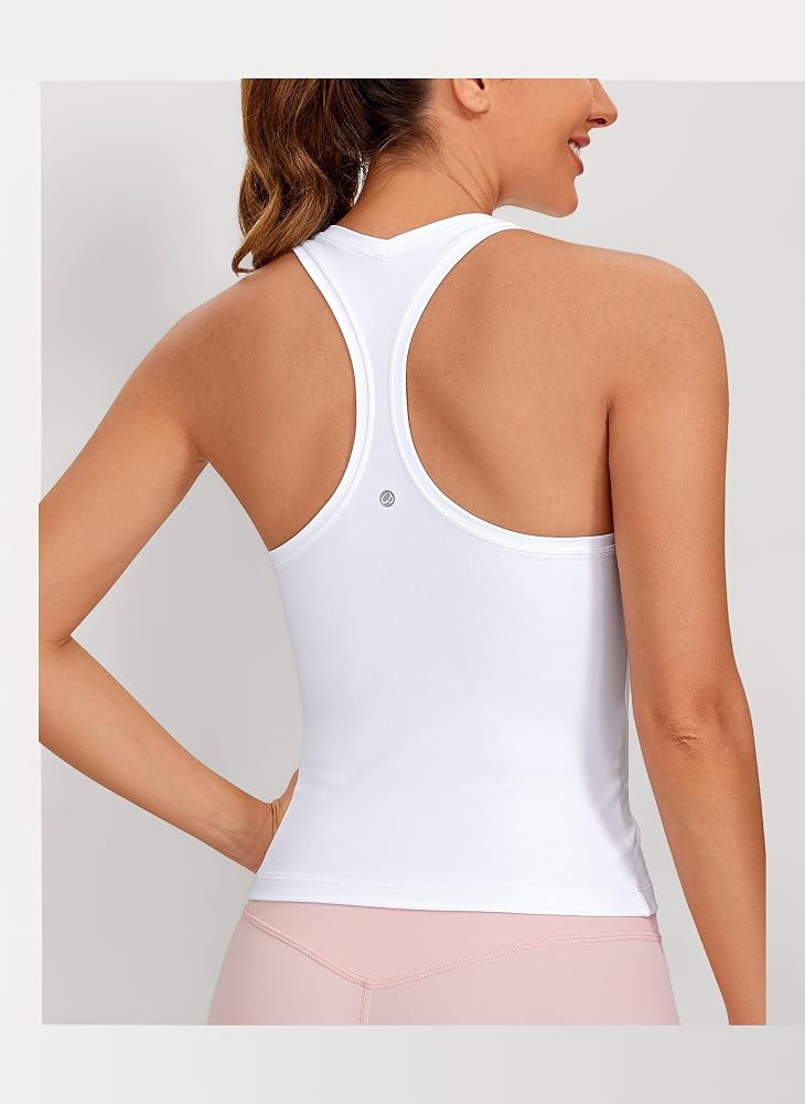 CRZ YOGA Butterluxe Racerback Gym Vest Top for Women Sleeveless Sport Tank Tops Summer Yoga Fitne... | Amazon (UK)