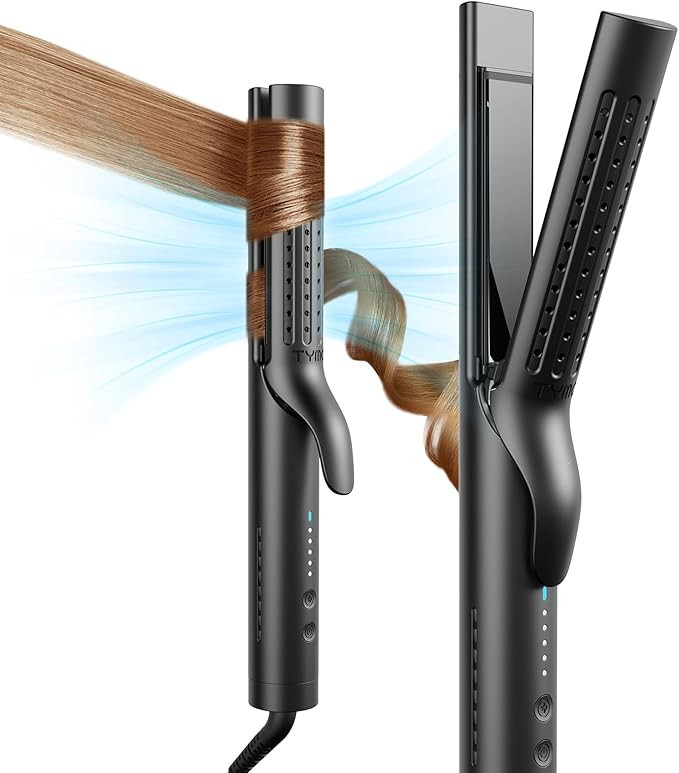 TYMO Airflow 2.0 Curling Iron Flat Iron - Hair Straightener and Curler 2 in 1, 1.25 Inch Curling ... | Amazon (US)