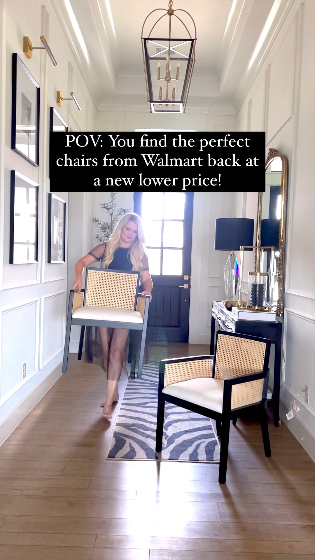 I am in love with these cane chairs from Walmart! They can be used in several different ways as an accent chair, or even dining chairs! They are very sturdy, and I love that the seat is more wide than a traditional chair, which makes it really luxurious!

#LTKstyletip #LTKhome #LTKSeasonal