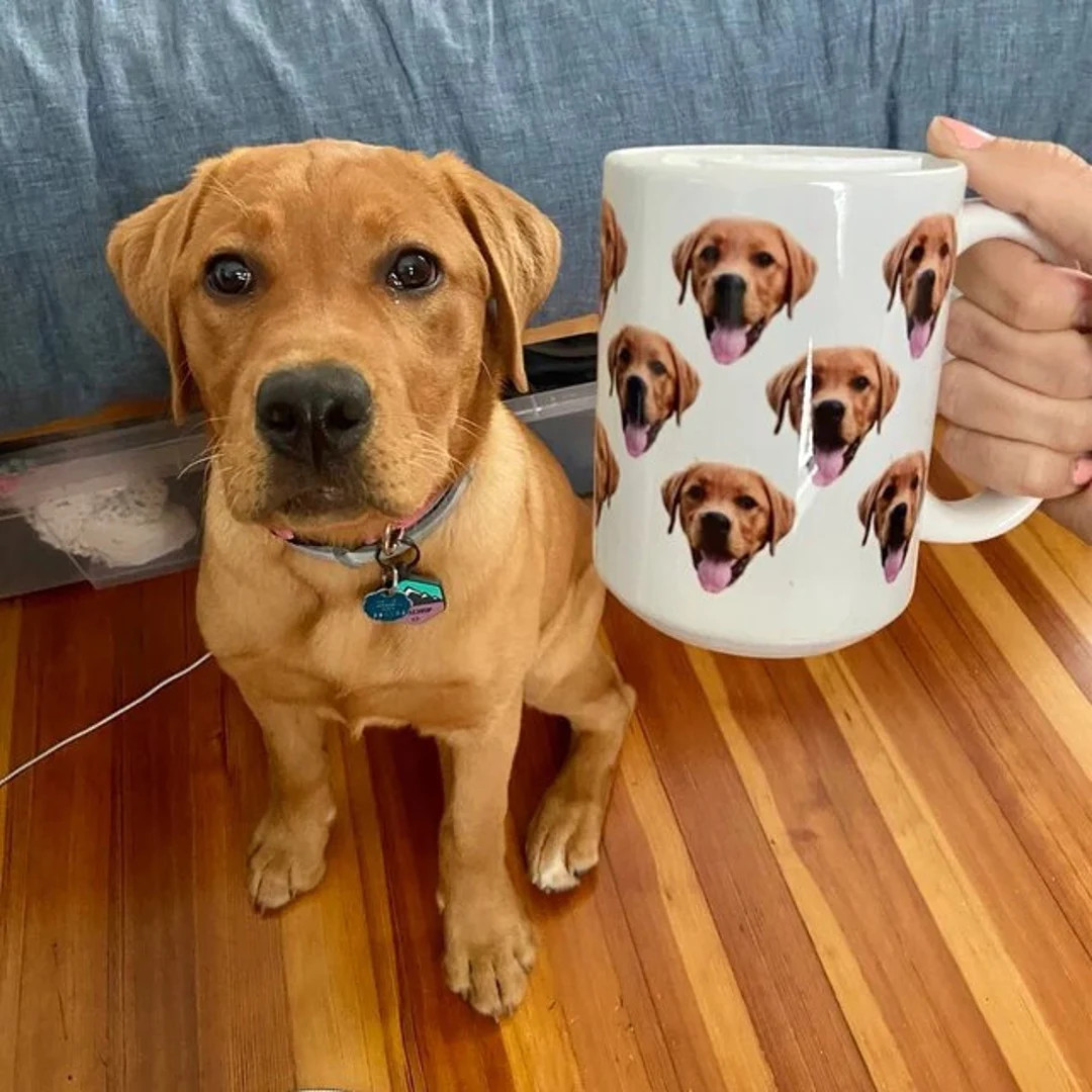 Custom Dog Face Mug Personalized Dog Face Pattern Mug Multiple - Etsy | Etsy (US)
