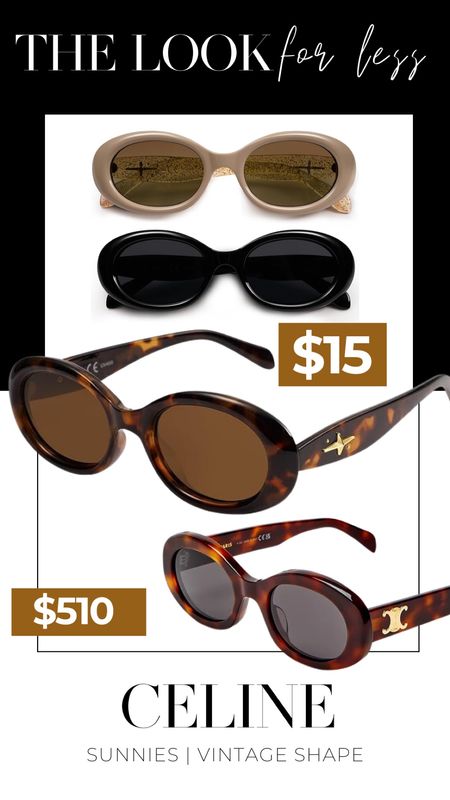 Get the coveted Celine look, for way less 🕶️🐆🖤

Sunglasses | Celine triomphe | dupe | look for less | lookalike | summer 

#LTKSeasonal #LTKfindsunder50 #LTKstyletip