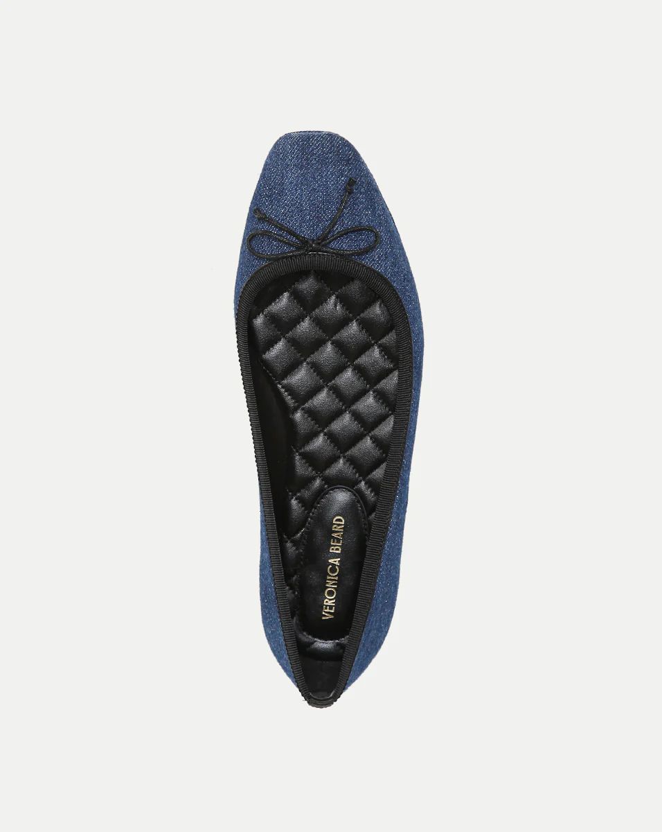 Beatrix Denim Ballet Flat | Veronica Beard