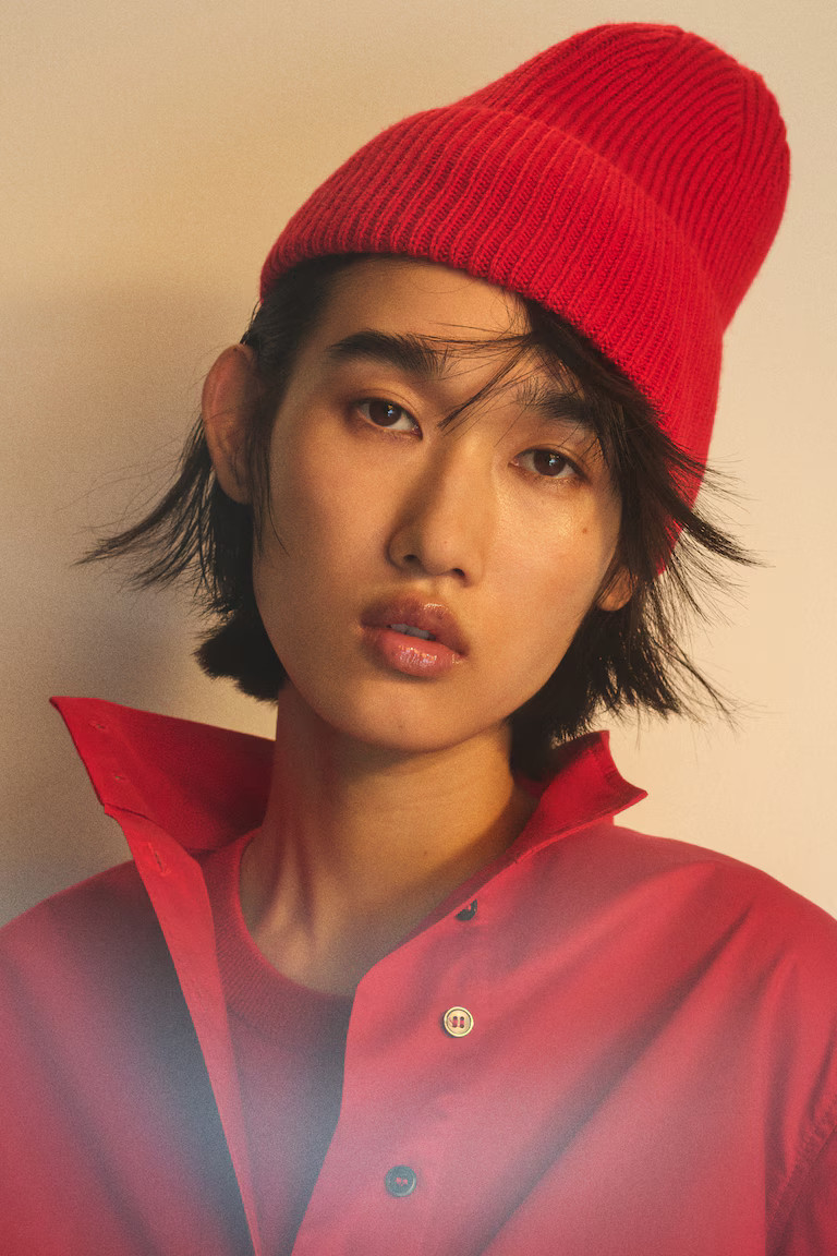 H & M - Rib-Knit Beanie - Red | H&M (US, CA, MX)