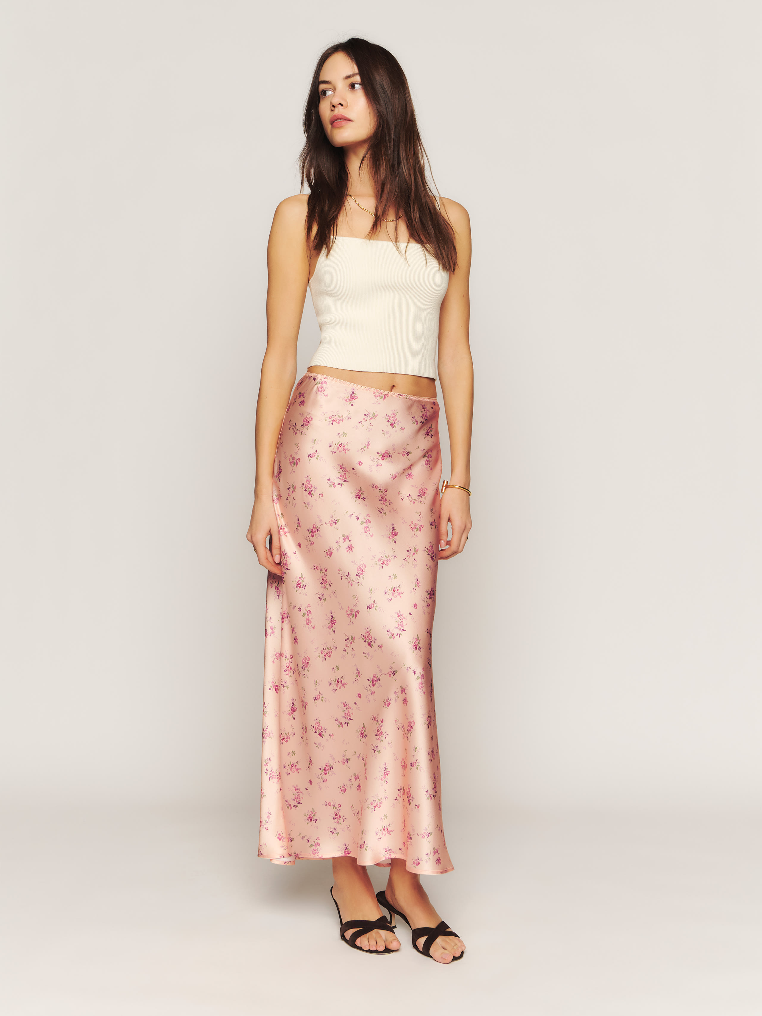 Layla Silk Skirt | Reformation (Global)