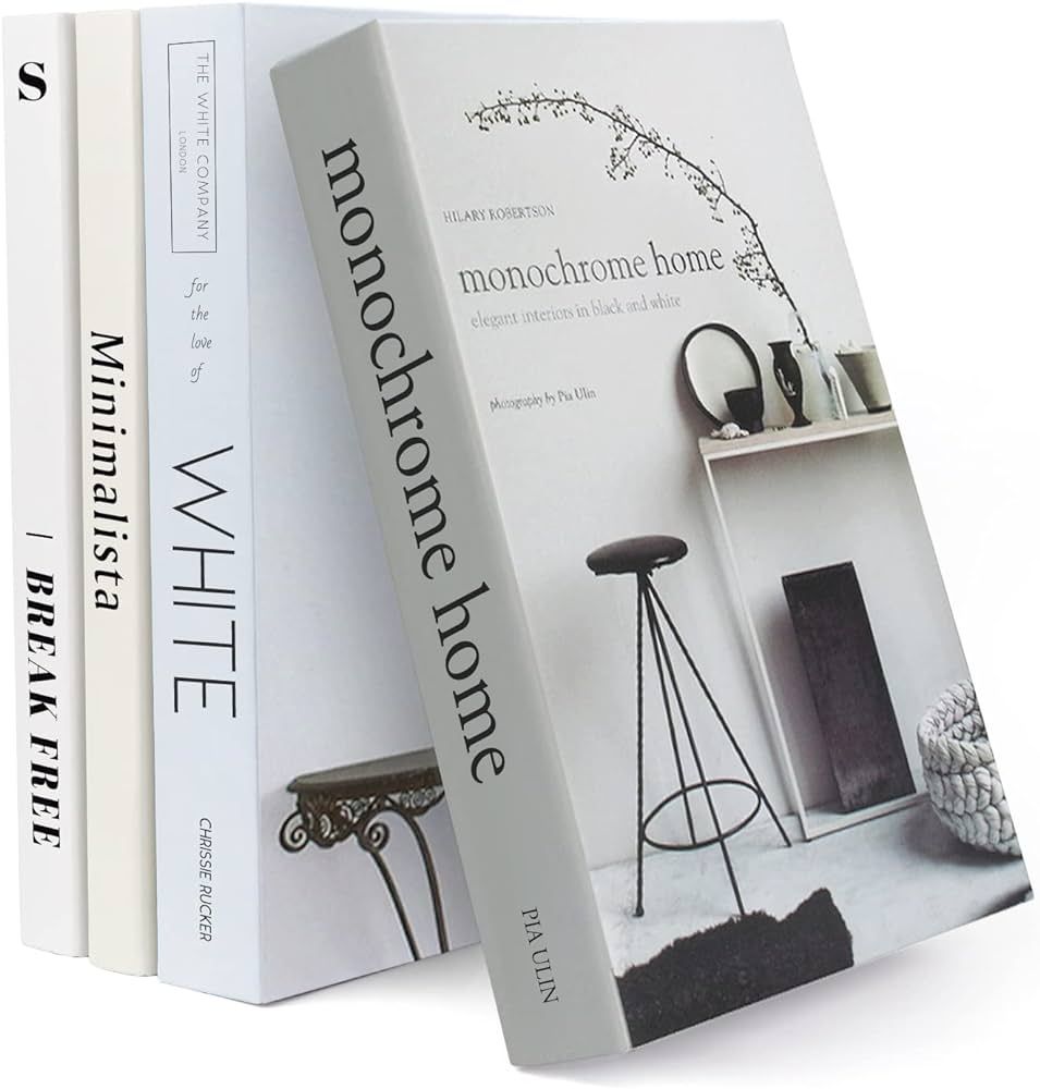 4 Pack Faux Books for Decoration, Ediactcyl Modern Fashion Decorative Books Set for Hardcover Hom... | Amazon (US)