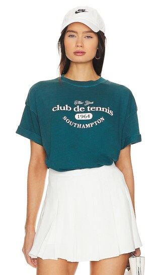 Southampton Tennis Club Tee in Aqua | Revolve Clothing (Global)