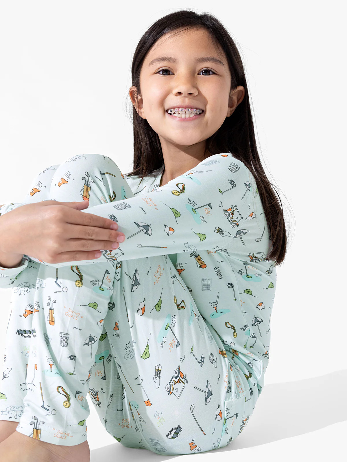 Golf Bamboo Kids Pajamas | Bellabu Bear
