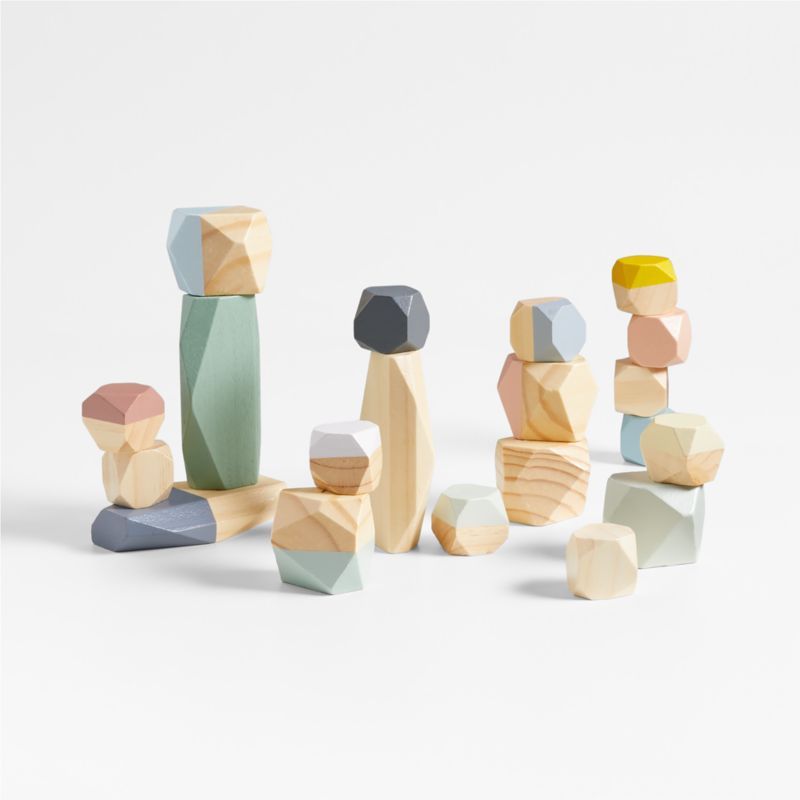 Janod Sweet Cocoon Stacking Stones Toy | Crate & Kids | Crate & Barrel