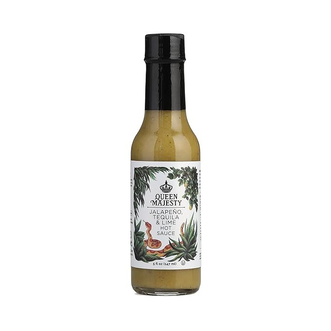 Queen Majesty Jalapeño, Tequila & Lime Hot Sauce, 5 oz - All Natural, Vegan, Kosher, Gluten Free... | Amazon (US)