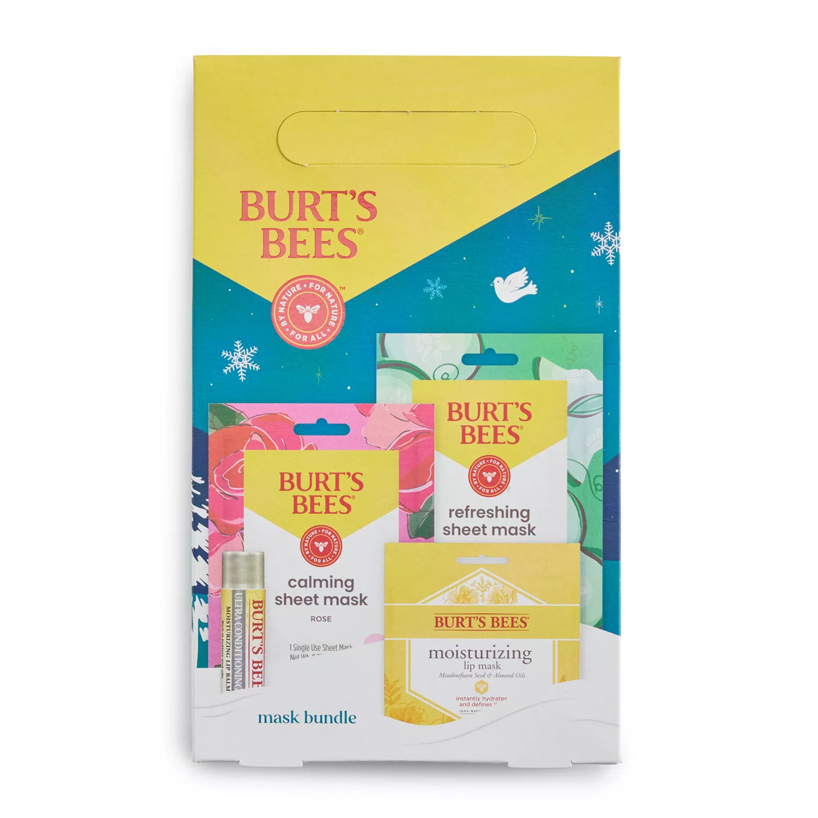 Burt's Bees 4-Pack Mask & Lip Bundle Gift Set, None | Kohl's