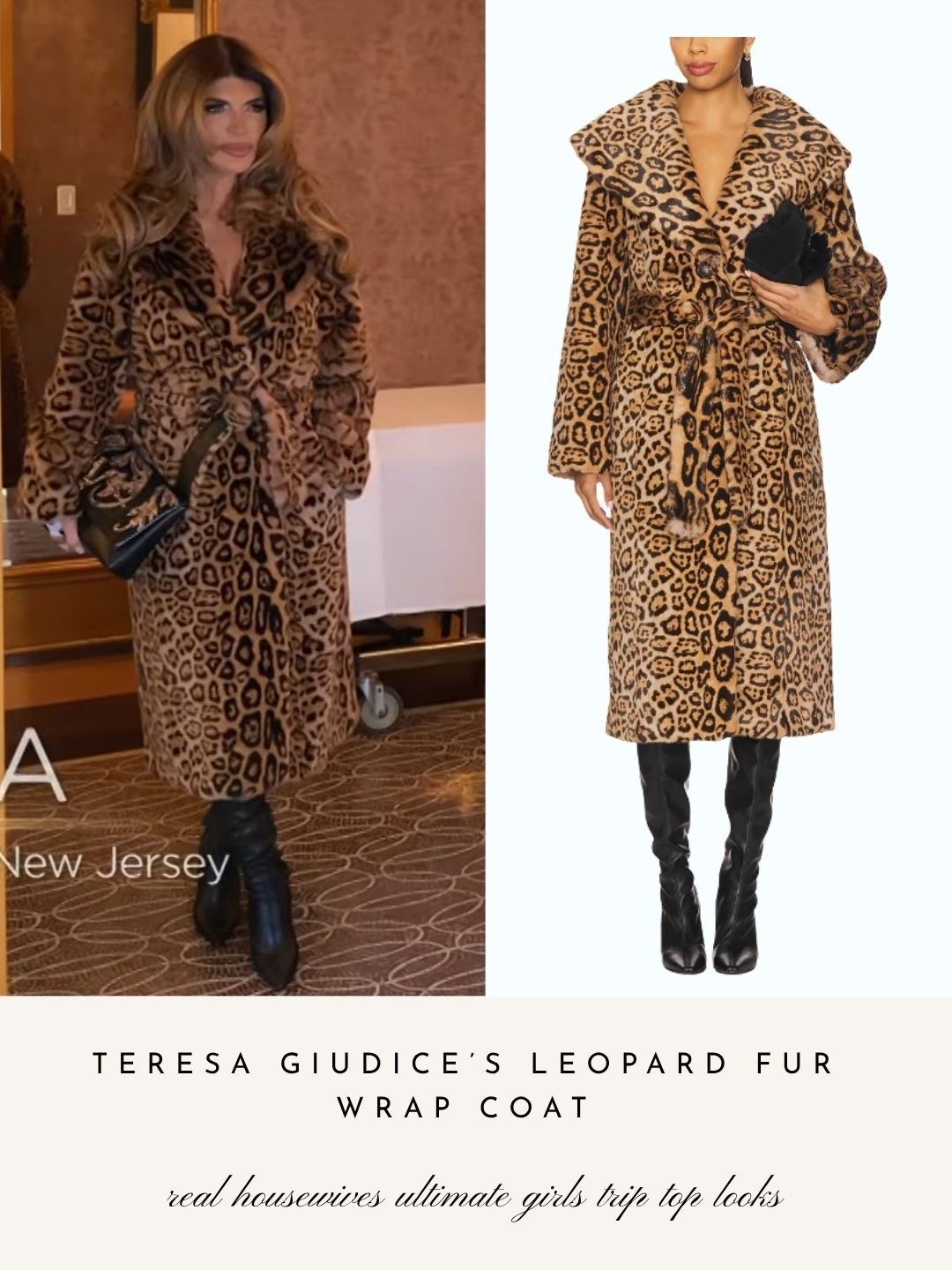 Teresa Giudice’s Leopard Fur Wrap Coat
