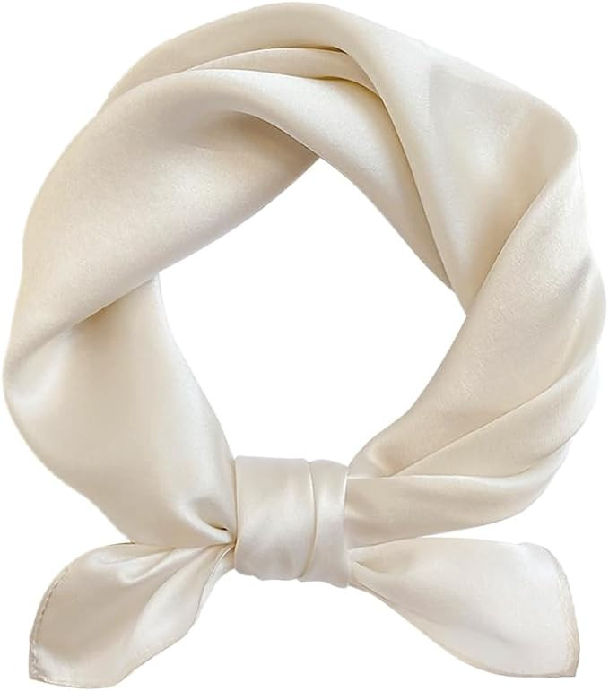 MEISEE Solid Color Mulberry Silk Scarf 20" Square Scarf Neck Scarf Hair Head Breathable Lightweig... | Amazon (US)