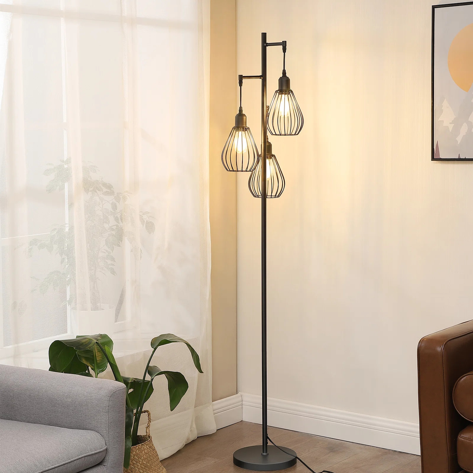 Trent Austin Design® Majewski 3-Light 65.5" Tree Floor Lamp with bulbs included & Reviews | Wayf... | Wayfair North America