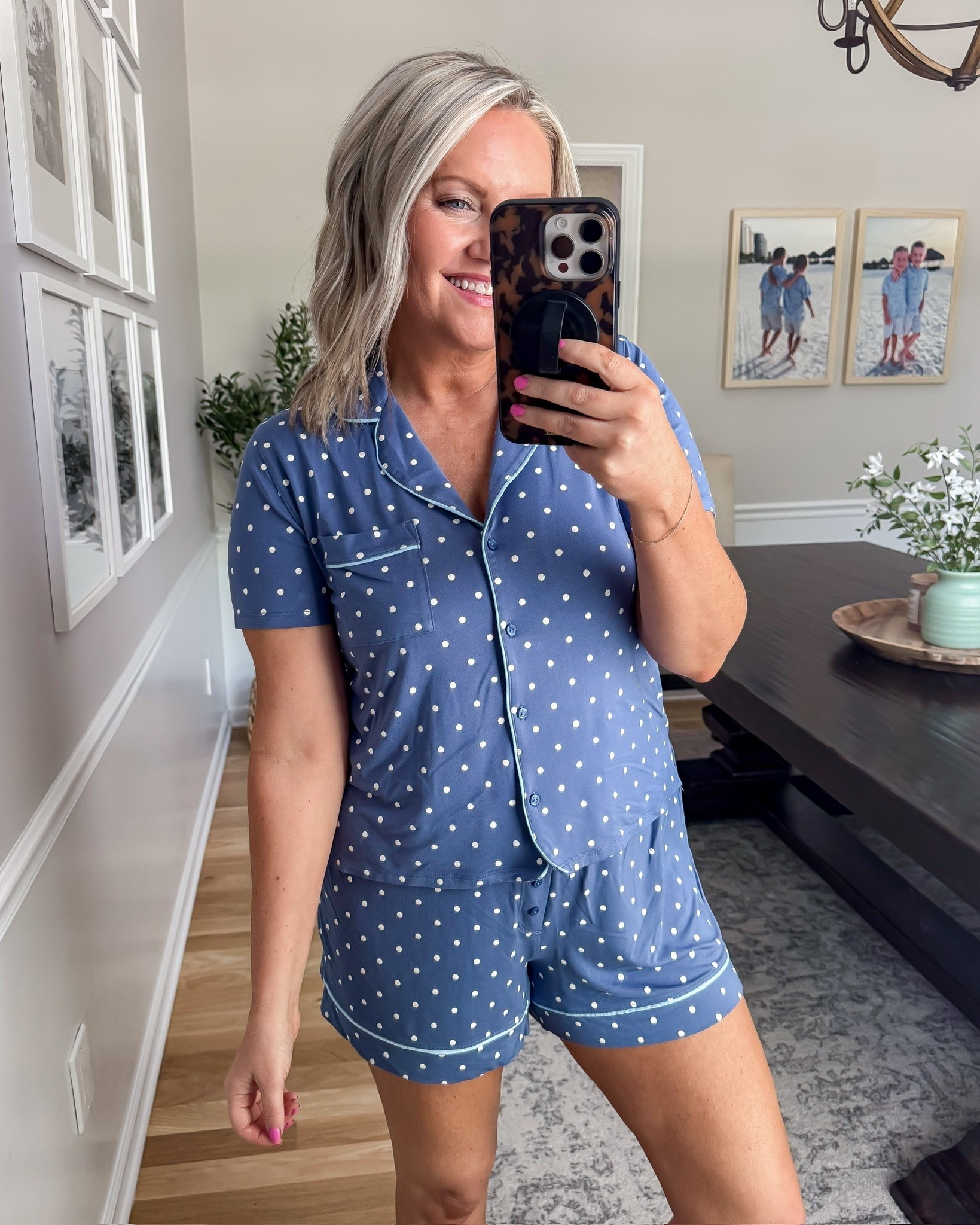 The softest little pajama set 💙 These are lightweight, buttery soft, and so comfy for warm summer nights. The blue polka dot print is adorable, and they honestly feel way more expensive than they are.

blue pajama set, soft pajamas, comfy pj set, summer pajamas, lightweight sleepwear, cute lounge set, polka dot pajamas, cozy matching set, womens sleepwear, comfy loungewear, amazon pajamas, affordable pajamas, lovelylifestyling

#LTKHome #LTKgrwm #LTKmorningroutine