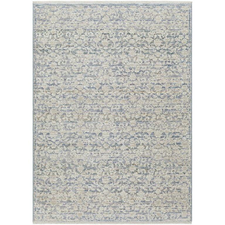 Better Homes and Gardens Blue Floral 5x7 Area Rug | Walmart (US)