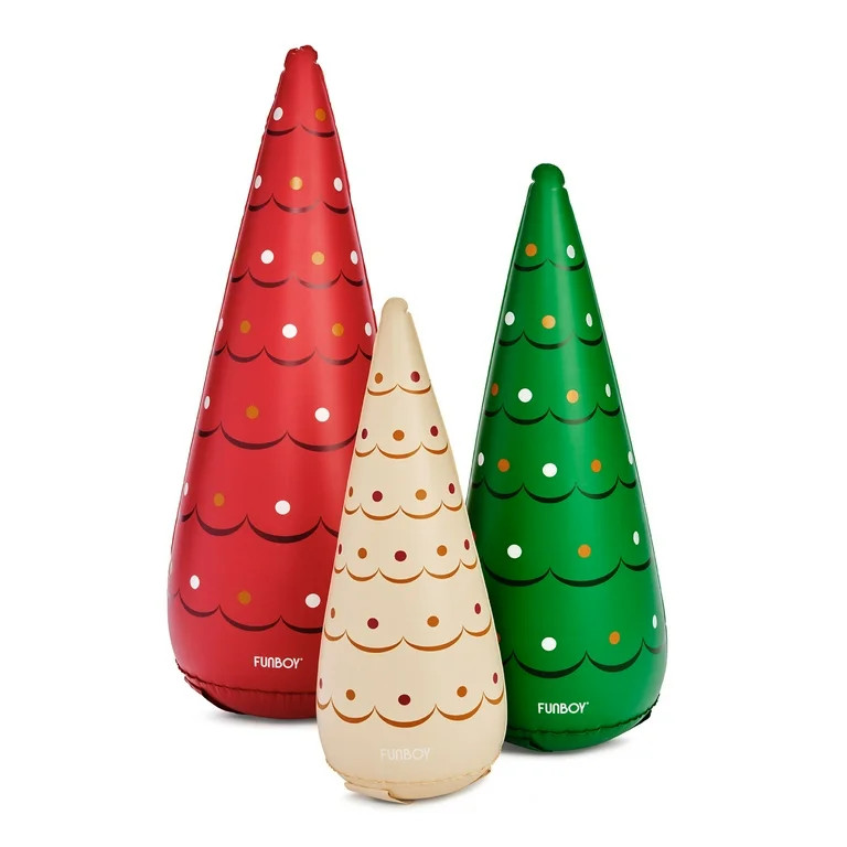 Funboy Holiday Inflatable Tree  Cone  3-pack, Indoor & Outdoor Holiday Decorations | Walmart (US)
