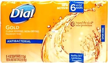 Dial Antibacterial Soap Bar, Gold, 6 Count (Pack of 2) | Amazon (US)