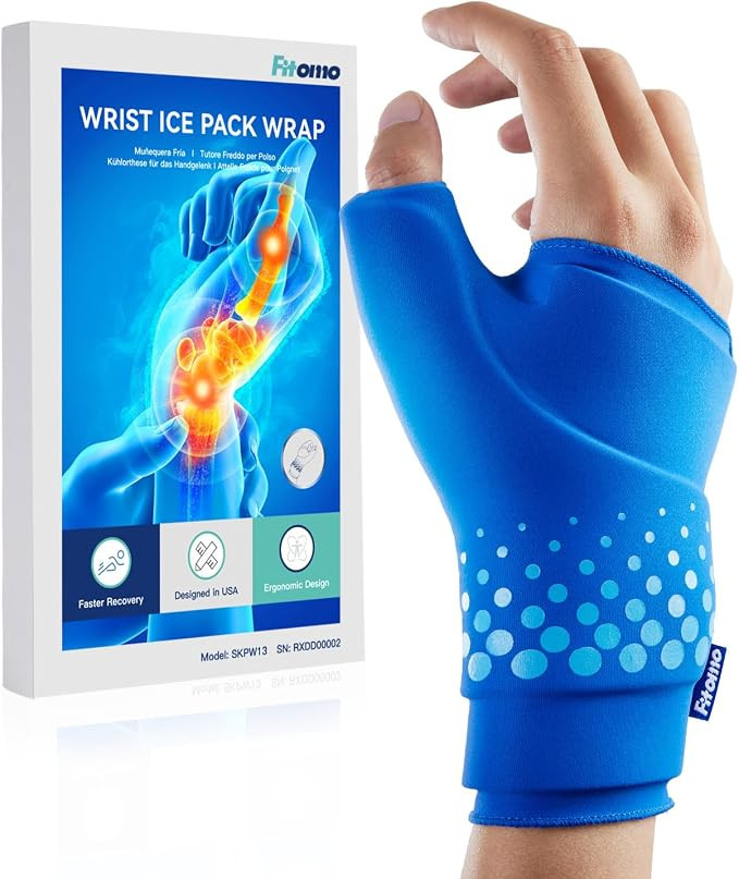 Thumb & Wrist Ice Pack Wrap, Long-Lasting Cold Compression for Pain Relief | Amazon (US)