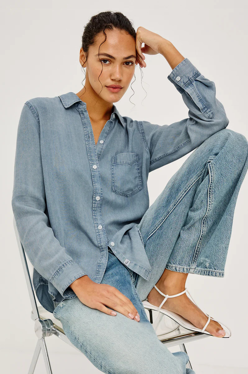 INGRID SHIRT - MED VINTAGE  CLOUD WASH | Rails