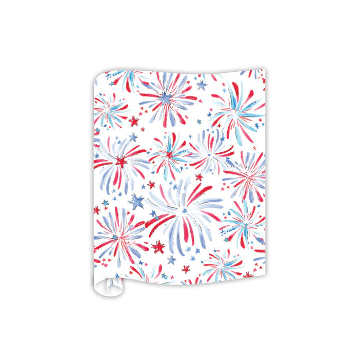 Red White and Blue Fireworks Table Runners | Rosanne Beck Collections