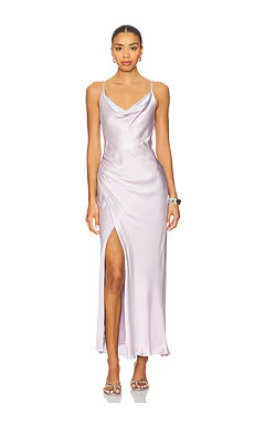 Shona Joy La Lune Cowl Neck Midi Dress in Lilac from Revolve.com | Revolve Clothing (Global)