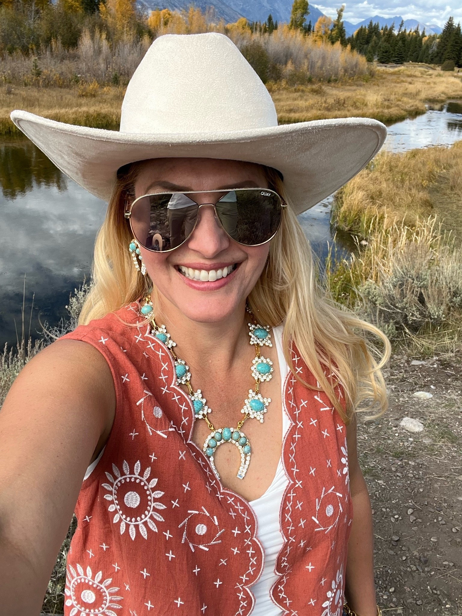 Western jewelry for fall!

You can never go wrong with turquoise jewelry to complement a western style outfit.

#LTKSeasonal #LTKOver40 #LTKTravel #LTKgrwm #LTKootd #LTKMidsize #LTKU #LTKWorkwear