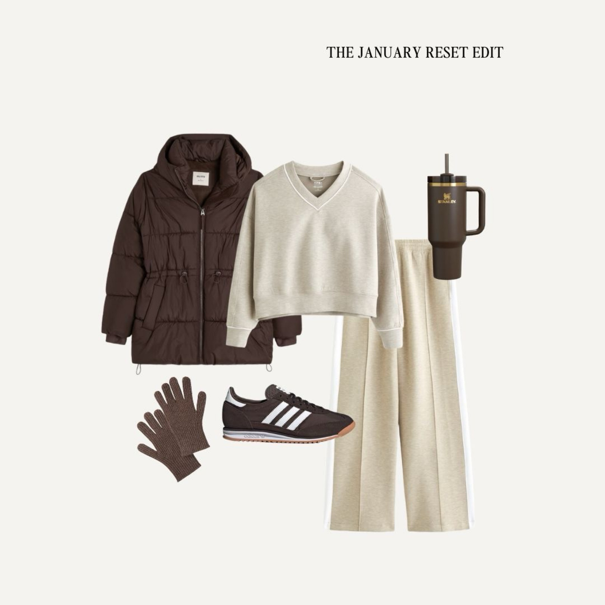 The January Reset: A warm & cosy running errands outfit 🤎

Athleisure, activewear, walk outfit, cosy outfit, chocolate brown, Stanley cup, adidas trainers, cashmere gloves, puffer coat

#LTKuk #LTKwinter #LTKWinterSale