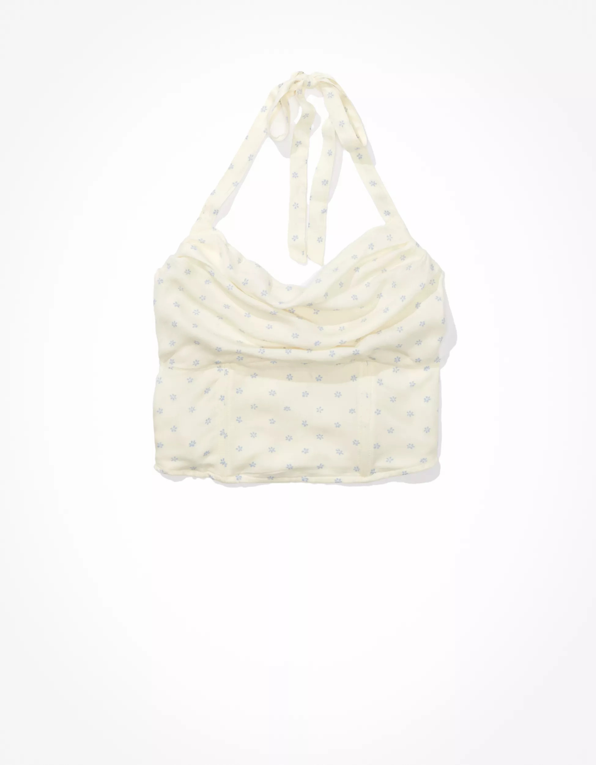 AE Cowl Neck Corset Halter Top | American Eagle Outfitters (US & CA)