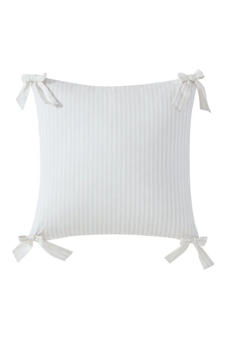 Pinstripe Bow Accent Pillow | Nordstrom | Nordstrom