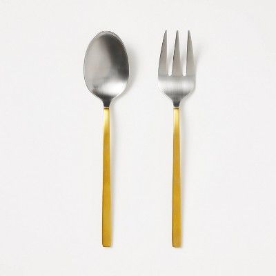 Two-Tone Kitchen Serve Set Gold - Threshold™ designed with Studio McGee | Target
