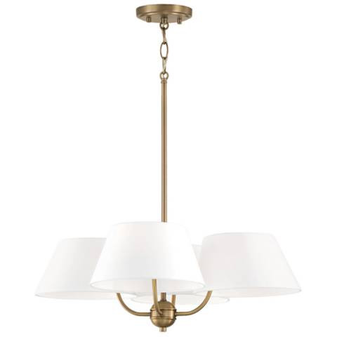 Capital Lighting Welsley 4 Light Chandelier Aged Brass - #0469C | Lamps Plus | Lamps Plus