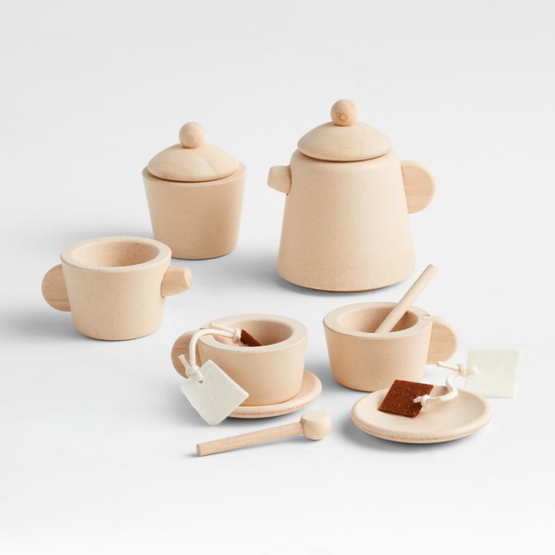 Plan Toys Wooden Tea Set + Reviews | Crate & Kids | Crate & Barrel