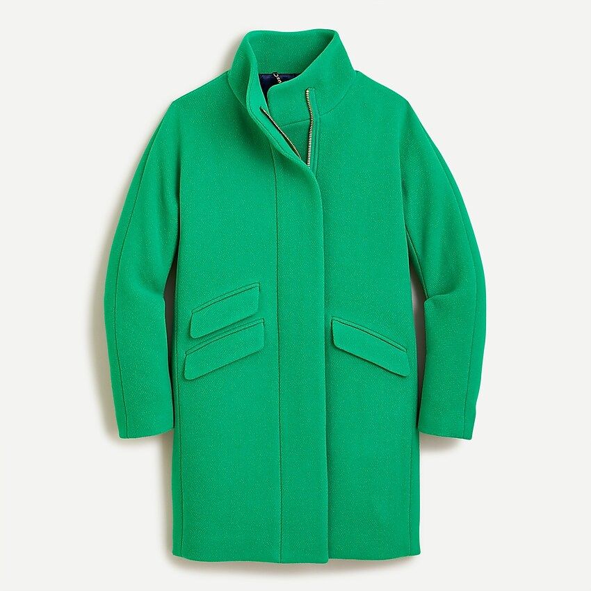 Cocoon coat in Italian stadium-cloth wool | J.Crew US