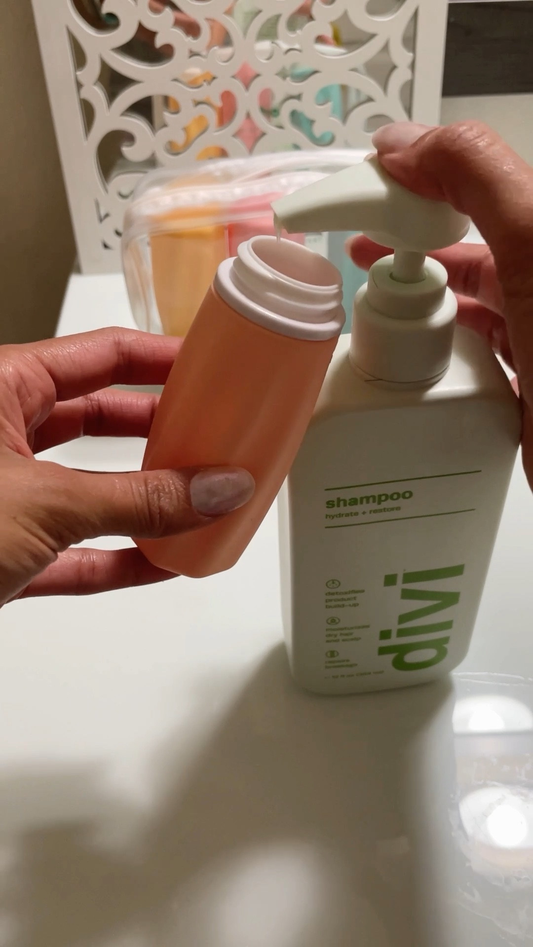 Fill my travel containers with me! 

3oz Tsa Approved Travel Size Containers Leak Proof Squeezable Travel bottles  

#LTKtravel #LTKswim #LTKfamily