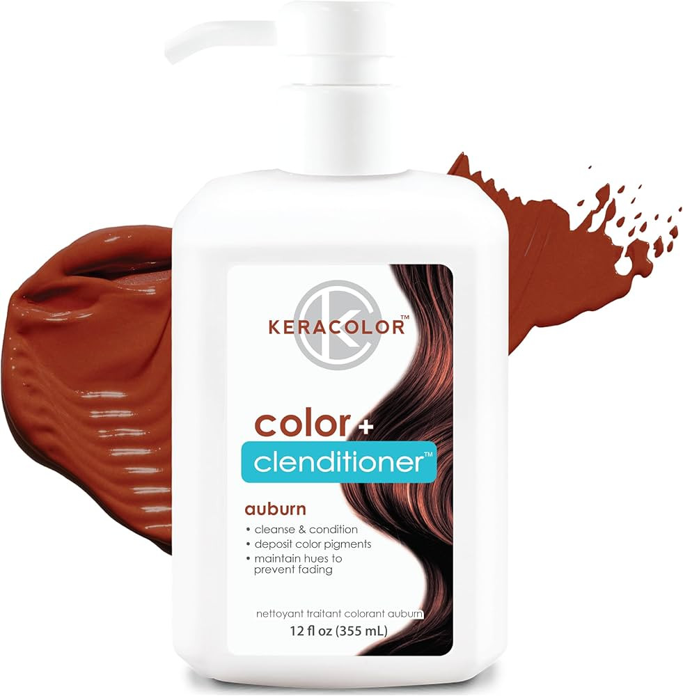 Keracolor Color + Clenditioner 3-in-1 Color-Depositing Conditioner, Gently Cleanses & Conditions,... | Amazon (US)