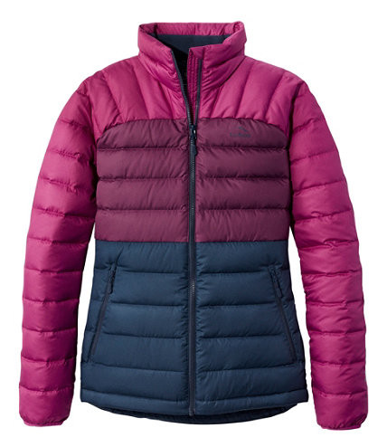 Women's Bean's Down Jacket, Colorblock | L.L. Bean