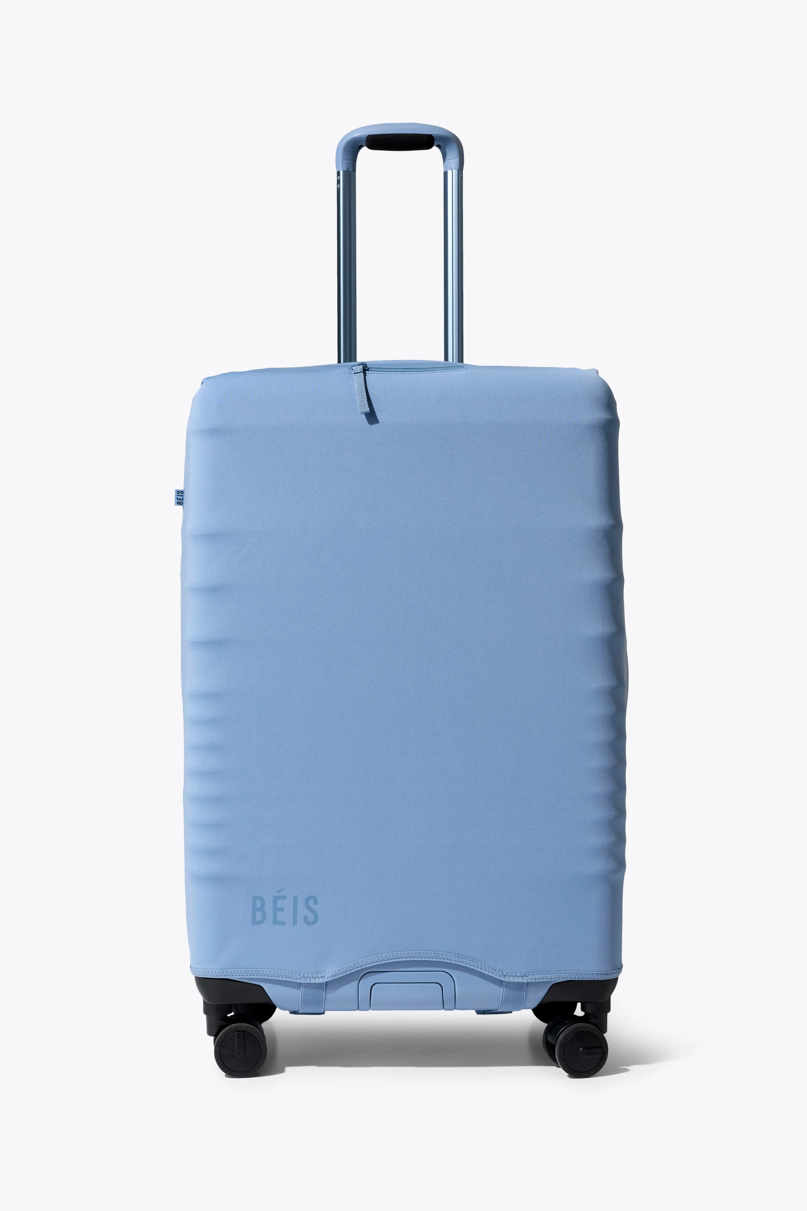 BÉIS ‘The Hybrid Check-In Luggage Cover’ in Dusty Blue - Blue Hybrid Check-In Luggage Cover ... | BEIS