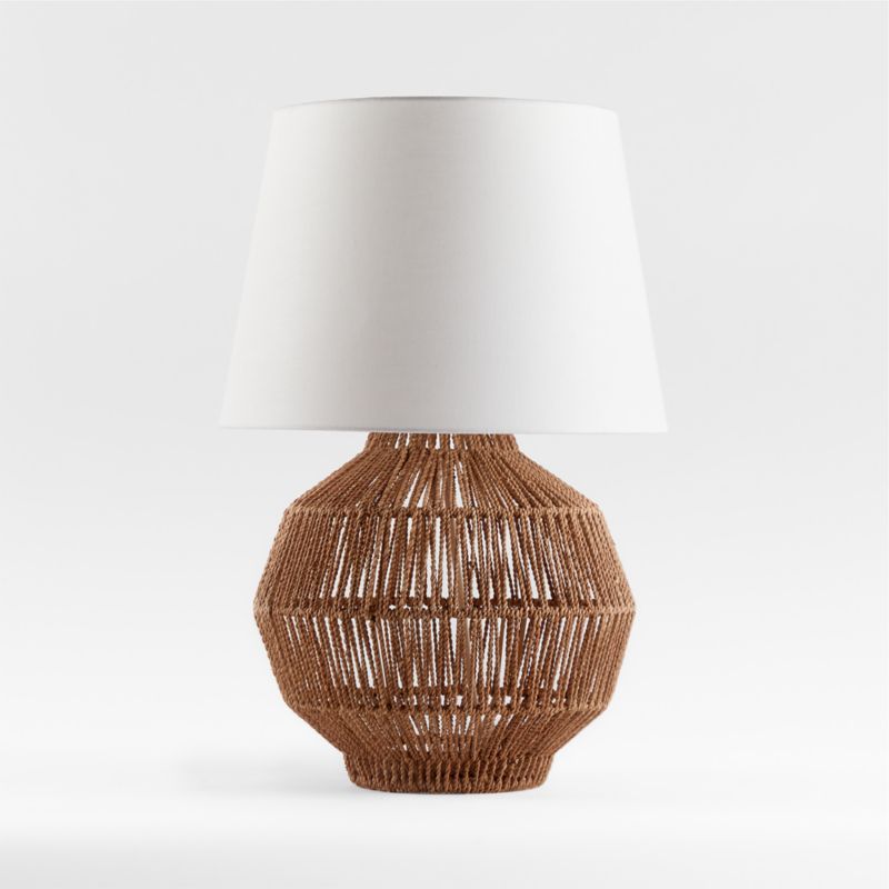 Cabo Woven Table Lamp | Crate & Barrel | Crate & Barrel