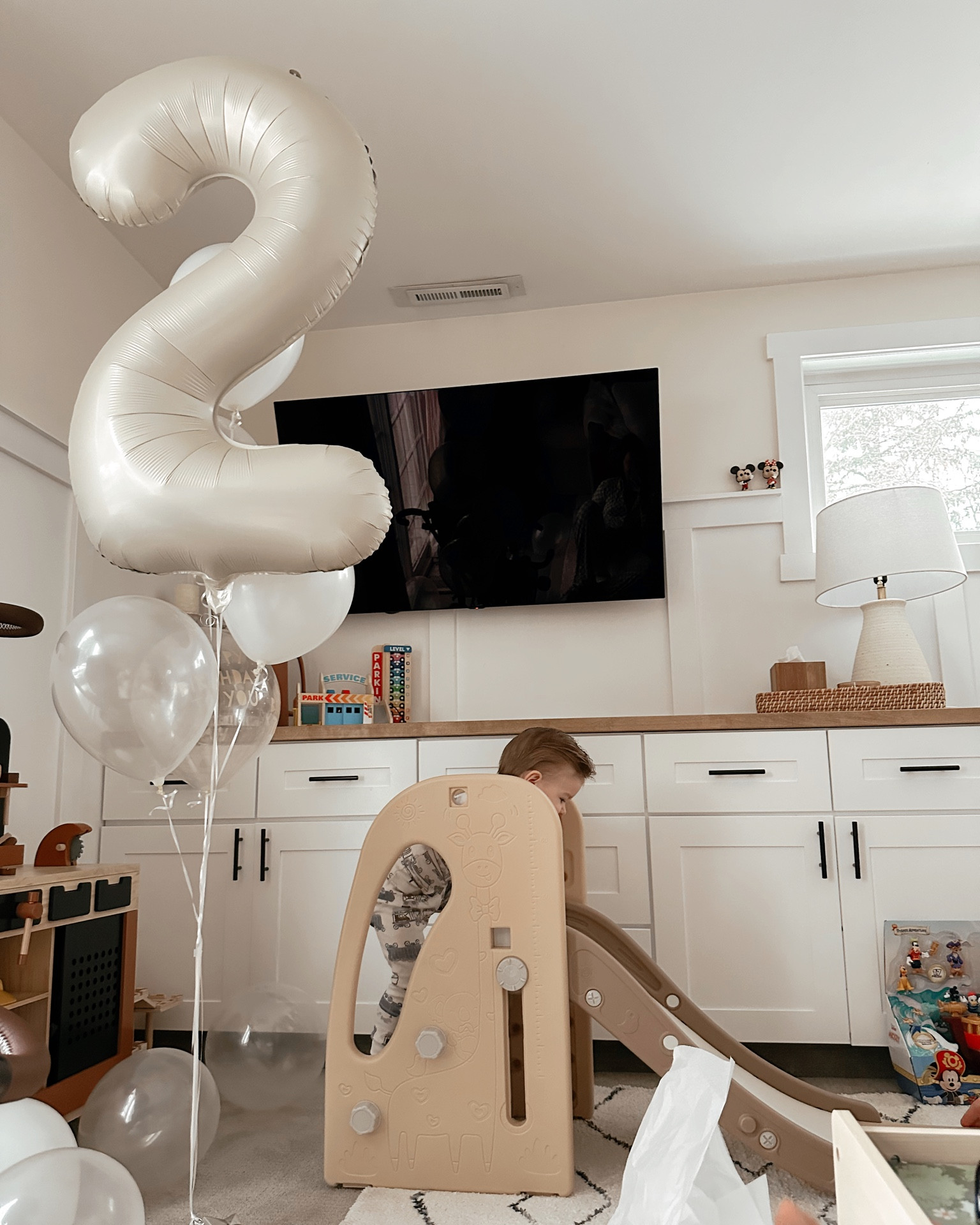 Cream number balloon off Amazon! Loved this neutral one, only $5. Also linked his slide! 

Toys, toddler toys, toddler faves, toddler boy, toddler gift ideas 

#LTKkids