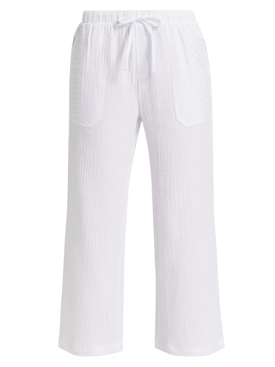 Kit Eyelet Gauze Pants | Saks Fifth Avenue