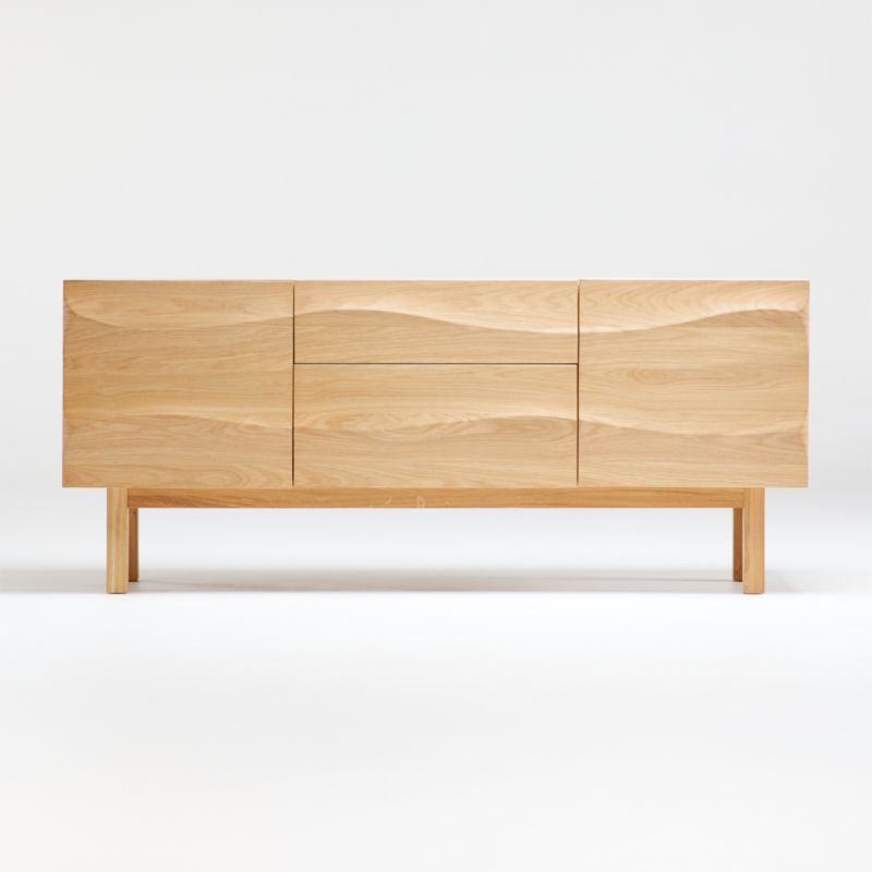 Apex White Oak Sideboard + Reviews | Crate & Barrel | Crate & Barrel