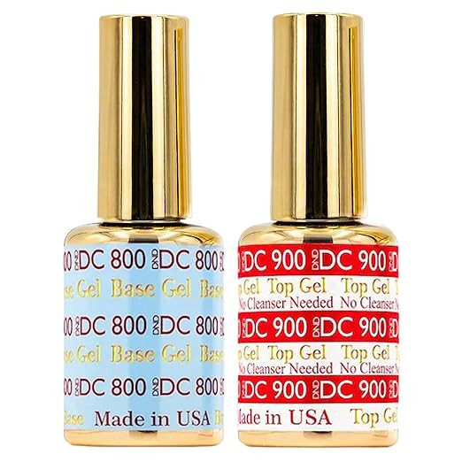 DND Base Gel and Top Gel Polish Set, UV/LED GelBase Polish and No Cleanse Top Coat, Professional ... | Amazon (US)