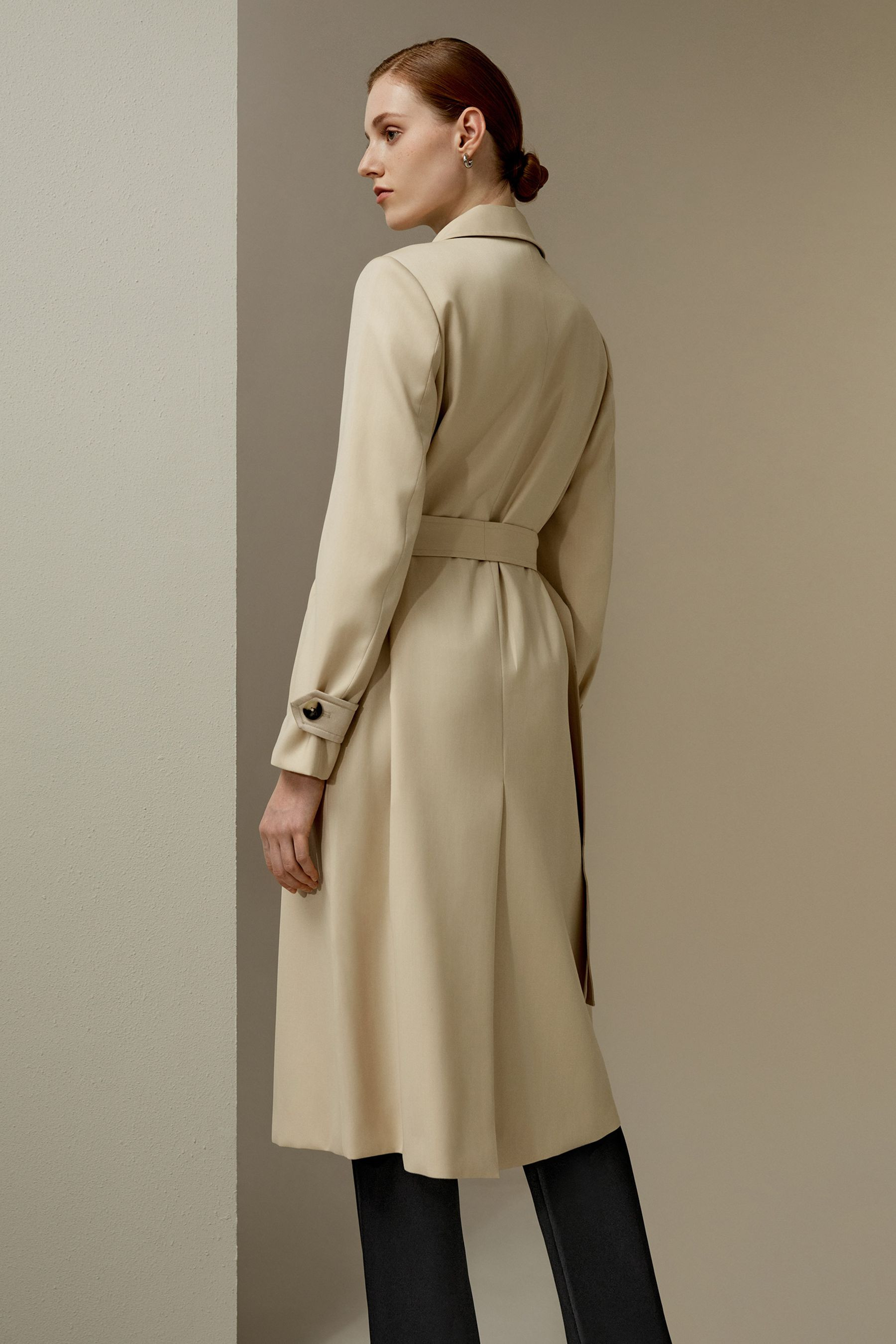 Water Repellent Classic Trenchcoat | LILYSILK